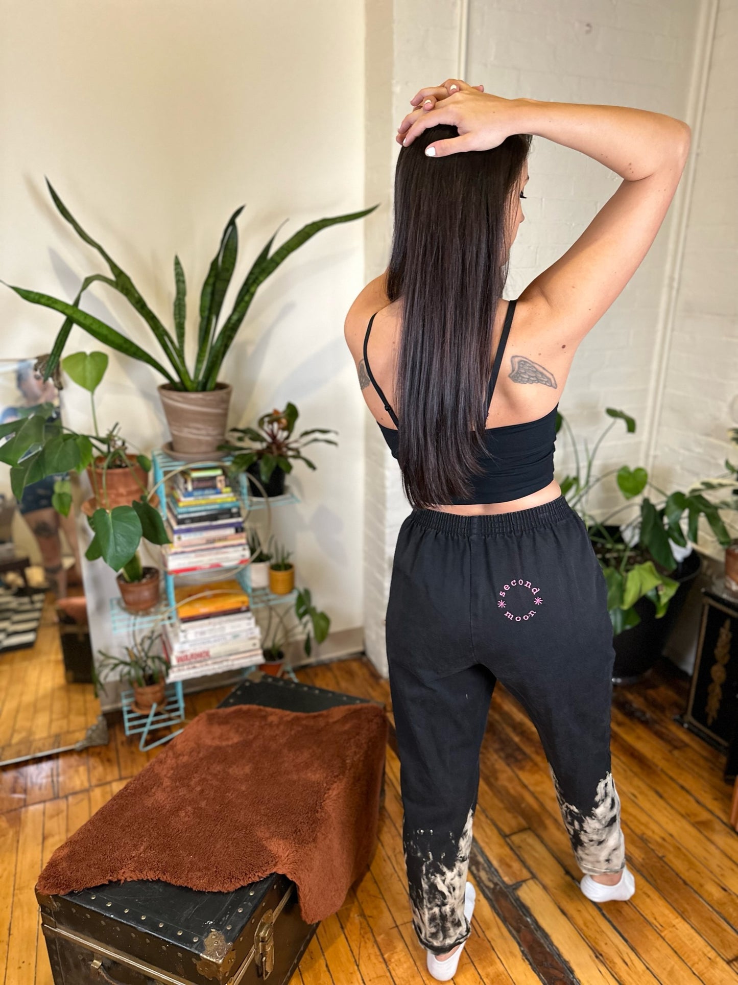 Dip Dyed Elastic Waist Denim