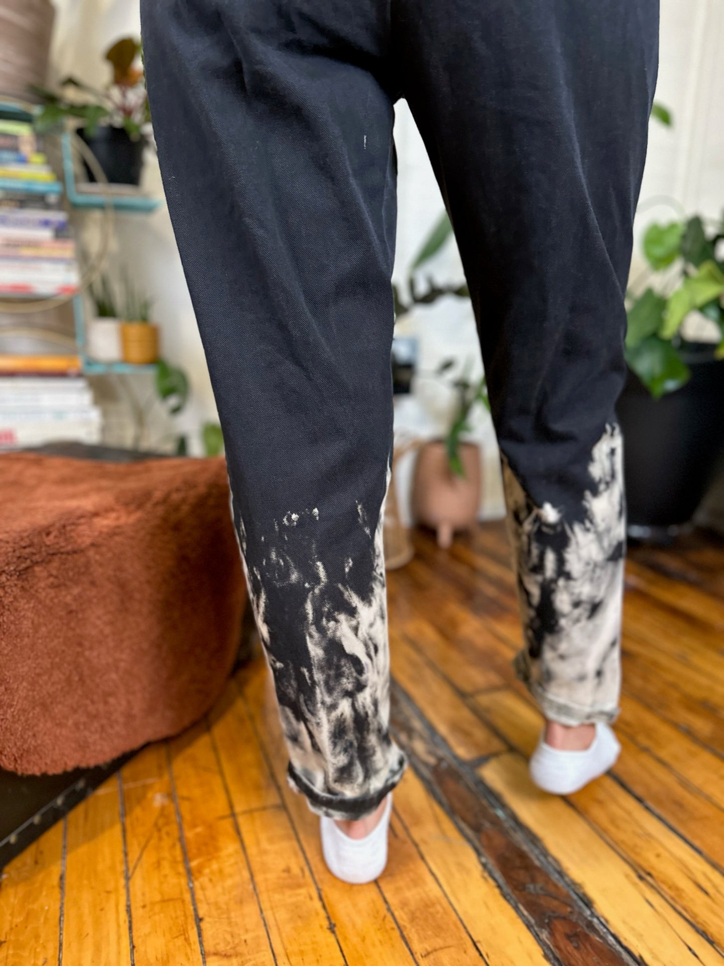 Dip Dyed Elastic Waist Denim