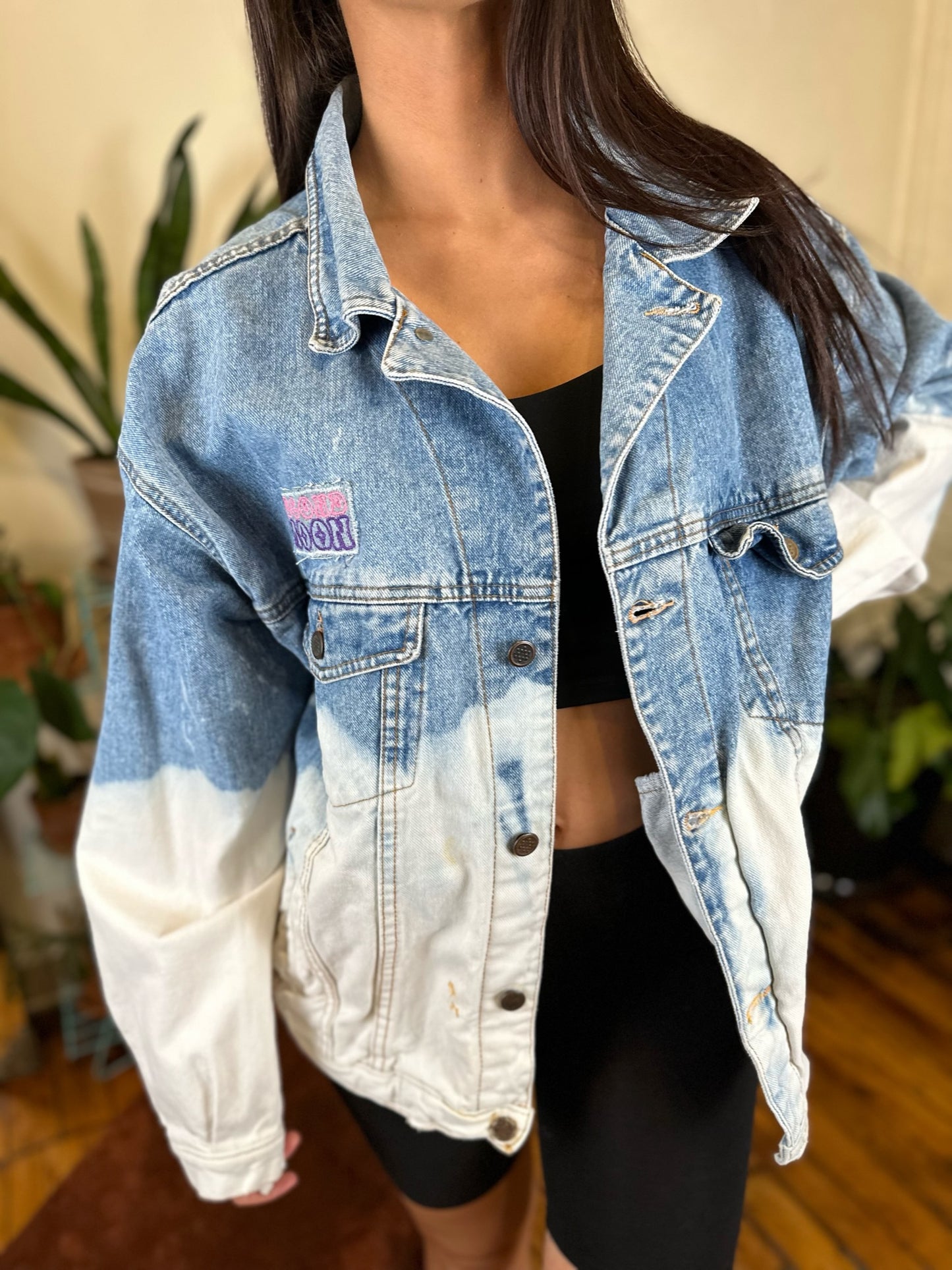 Vintage Dip Dyed Denim Jacket