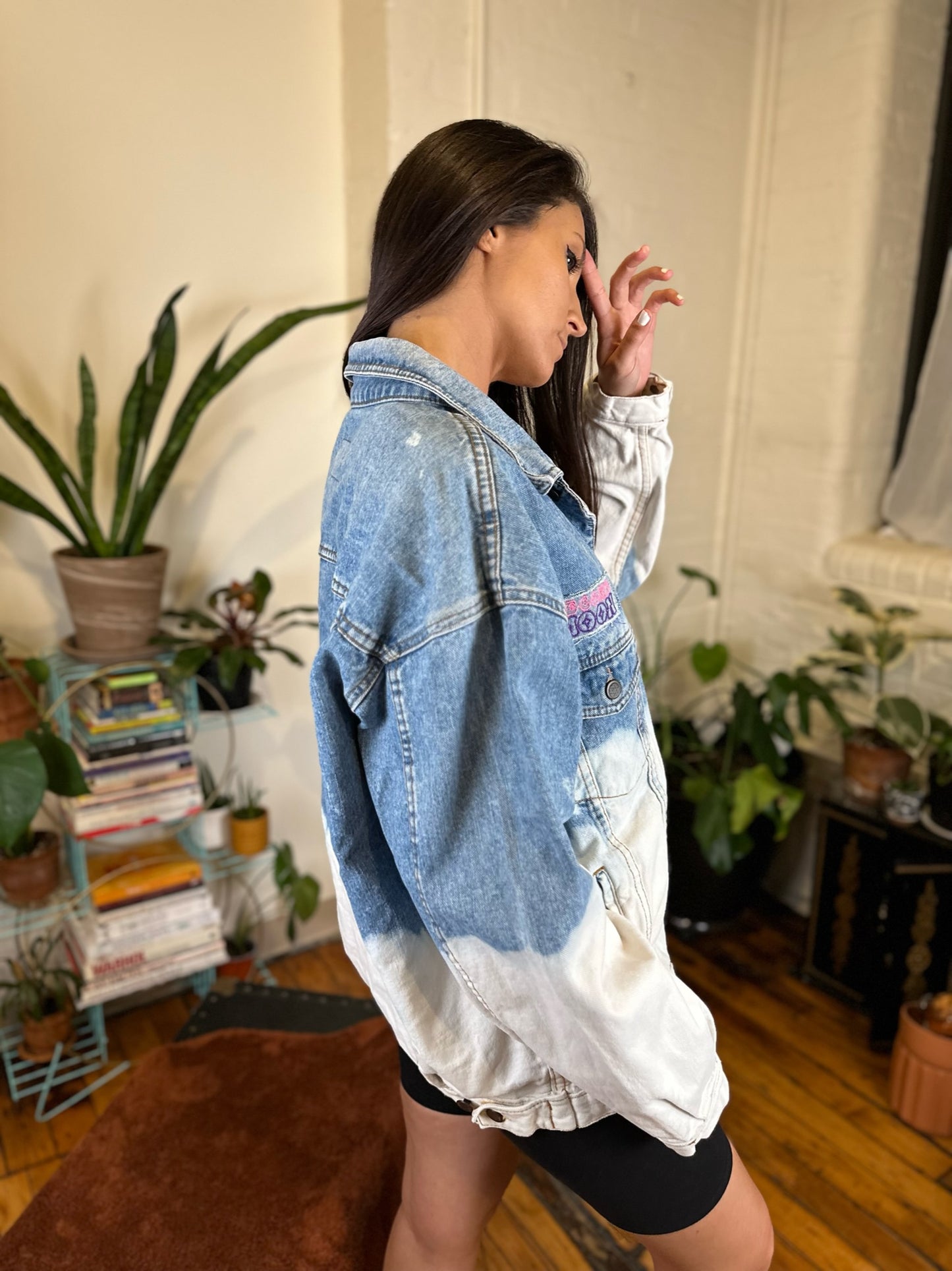Vintage Dip Dyed Denim Jacket