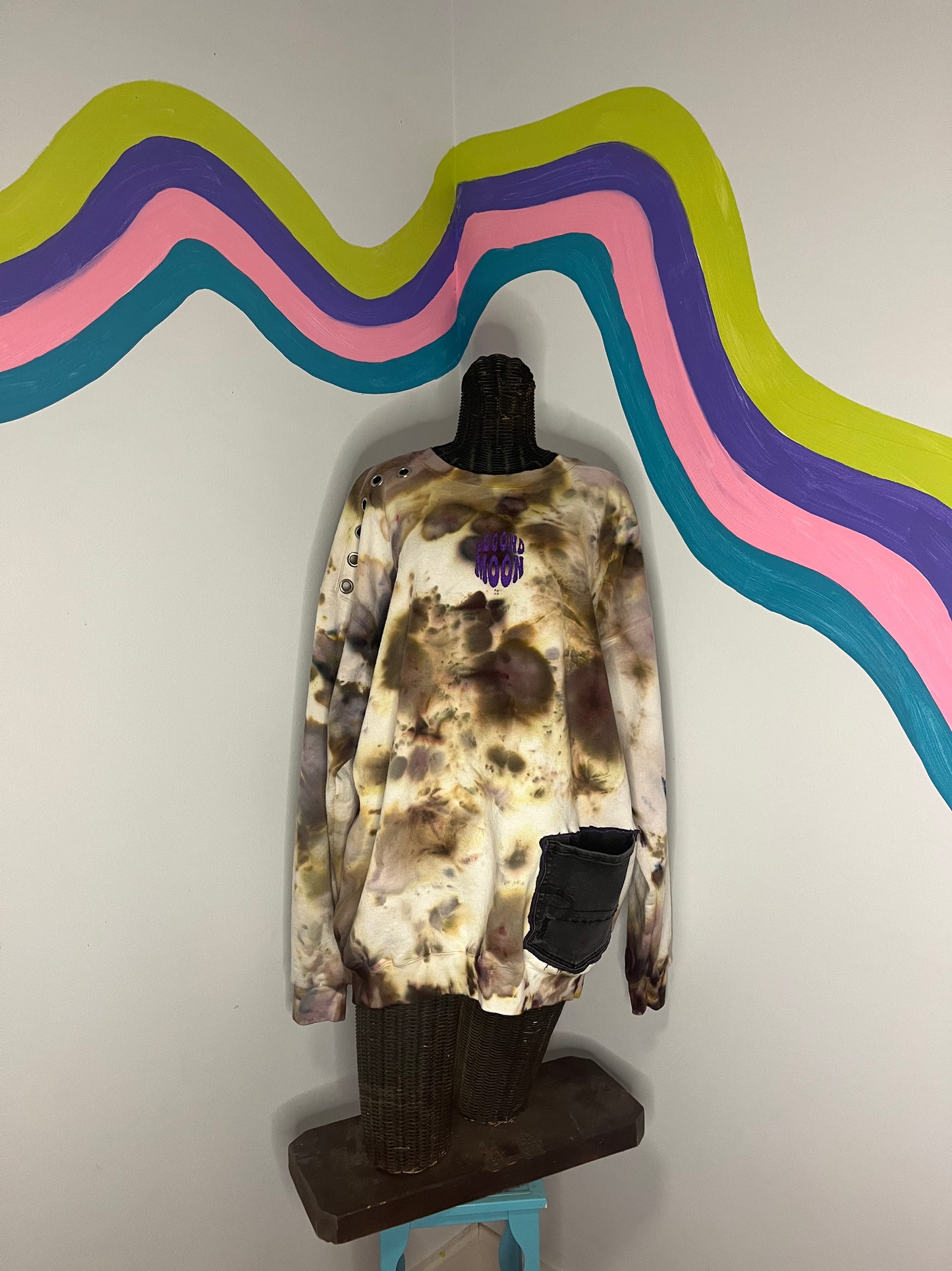 Shiitake Dyed Crew Neck