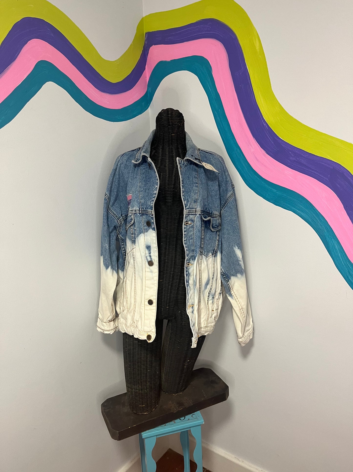 Vintage Dip Dyed Denim Jacket