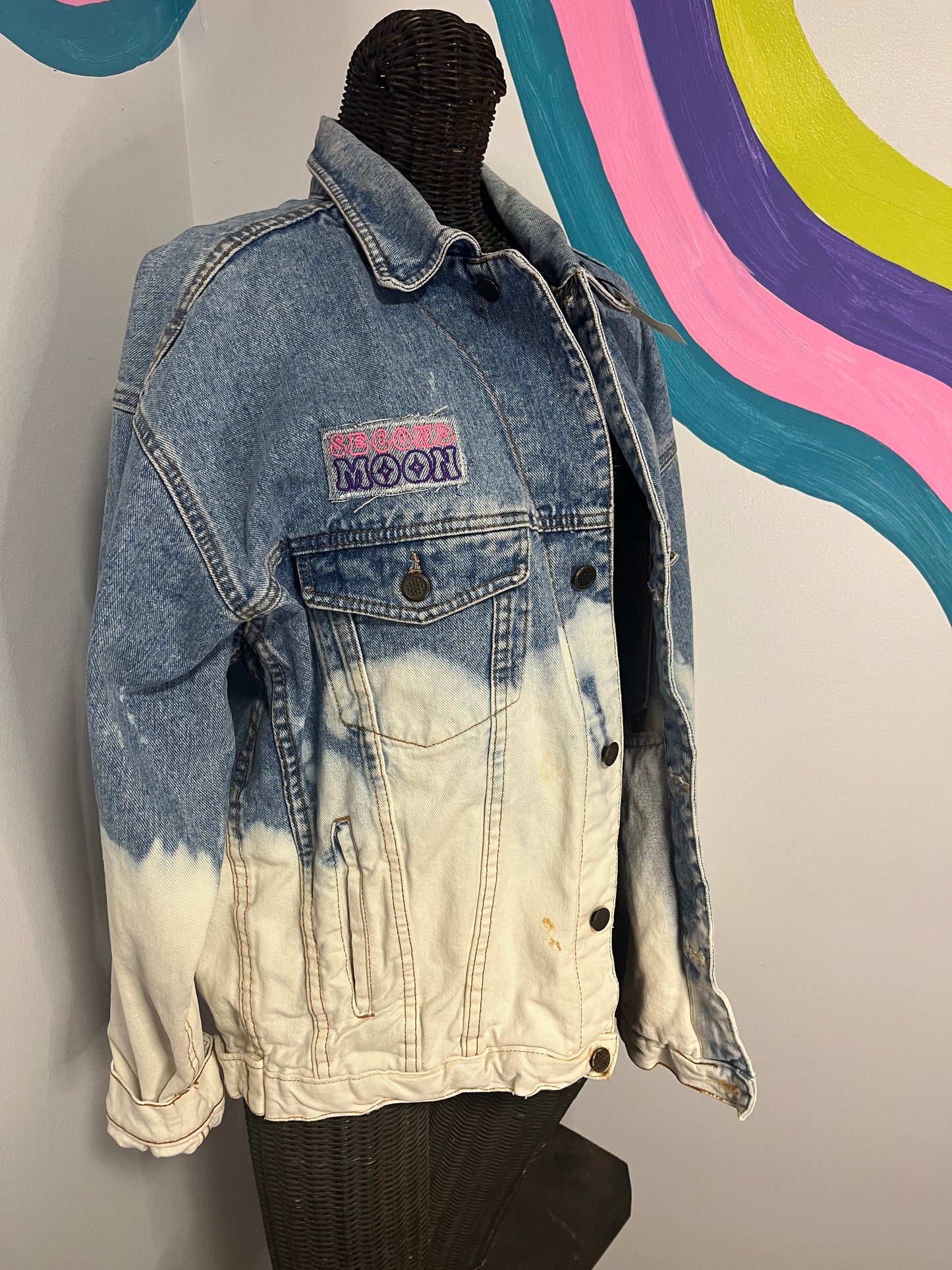 Vintage Dip Dyed Denim Jacket